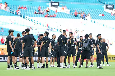 لقطات خاصة من مران الأهلي الأول قبل مواجهة بالميراس في مونديال الأندية (فيديو)